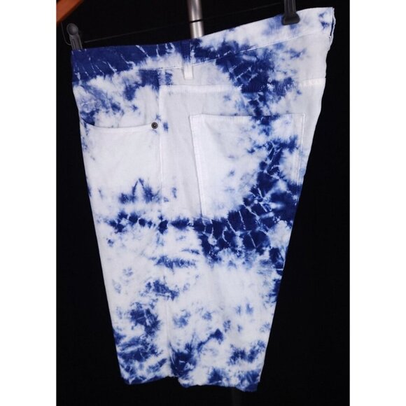Massimo Alba Slim-Fit Tie-Dyed Cotton-Corduroy Shorts Size 36 L Blue Mens $375 - Picture 12 of 16